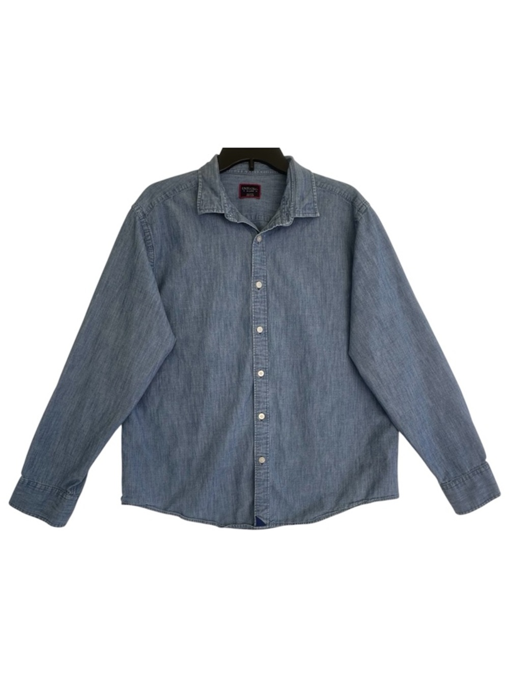 UNTUCKit Men's XL Light Blue Denim Western Shirt Button Up